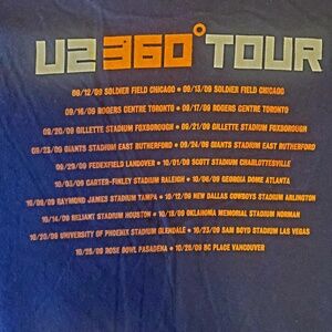 U2 Collector's Item Concert Shirt - 360 Tour - Perfect Condition